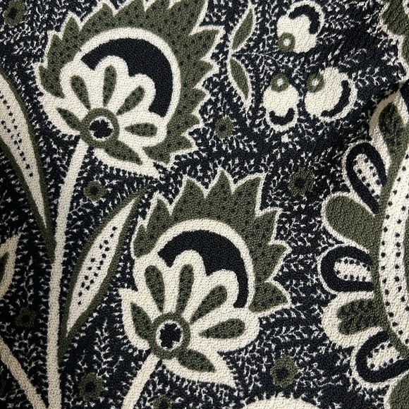 NWT Shop Top, Paisley Women's Sheer sleeve back zippered shirt Size 6 - Picture 9 of 11